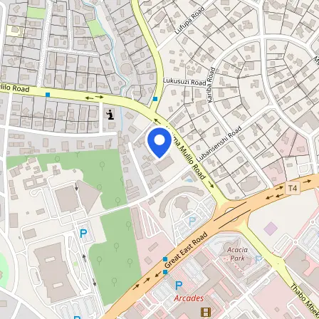 Map showing the location of British Council Zambia in Lusaka