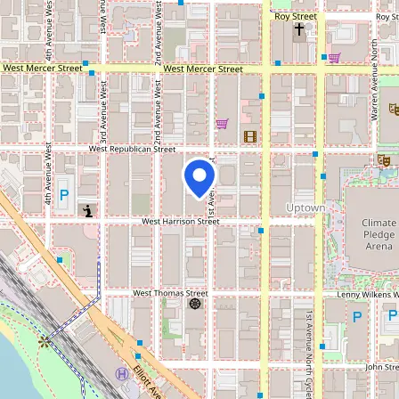 Map showing the location of Pearson Professional Testing Center in Seattle