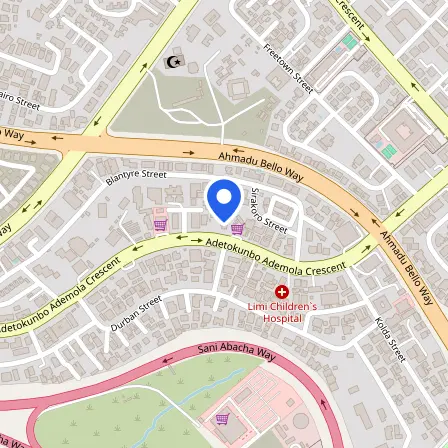 Map showing the location of IDP IELTS Test Centre, Abuja in Abuja