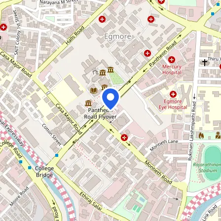 Map showing the location of IDP Education India - Chennai in Chennai