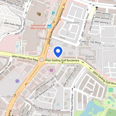 Map showing the location of IALF Gading Serpong in Tangerang