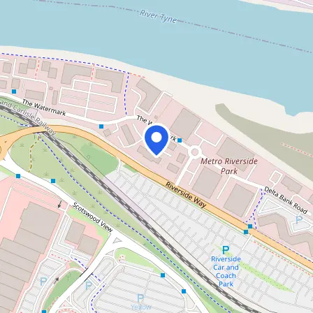 Map showing the location of VITSPRO Exam Centre in Gateshead