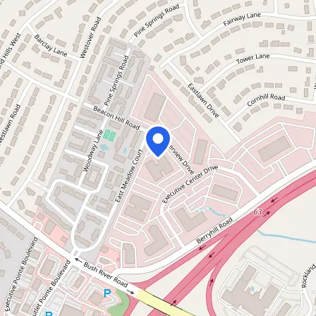 Map showing the location of Prometric Testing Center in Columbia