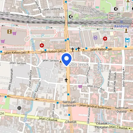 Map showing the location of IELTS - IDP Bandung in Bandung