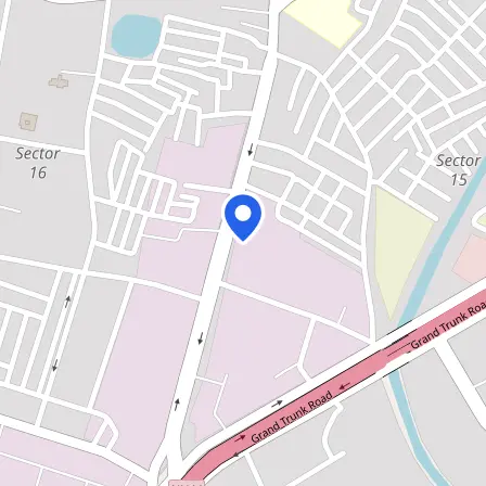 Map showing the location of IELTS Test Centre Karnal in Karnal