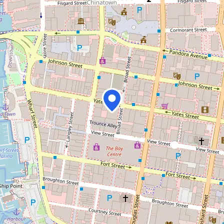 Map showing the location of IELTS Victoria Test Centre in Victoria
