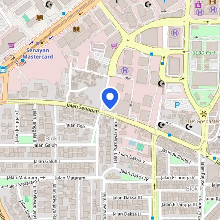Map showing the location of British Council Indonesia Foundation in Jakarta
