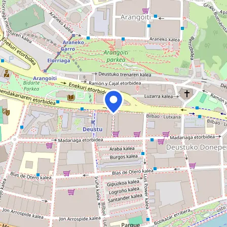Map showing the location of British Council Bilbao in Bilbao