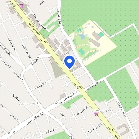 Map showing the location of IELTS Tehran, Shiraz branch in Shiraz