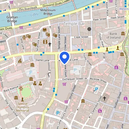 Map showing the location of CES IELTS Test Centre in Dublin