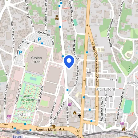 Map showing the location of English Exam Centre in Cascais