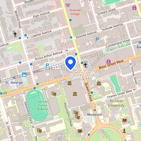 Map showing the location of Prometric Test Centre in Toronto