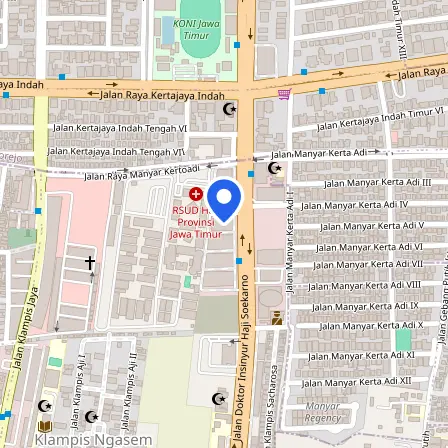 Map showing the location of IELTS - IDP Education Surabaya Timur in Surabaya