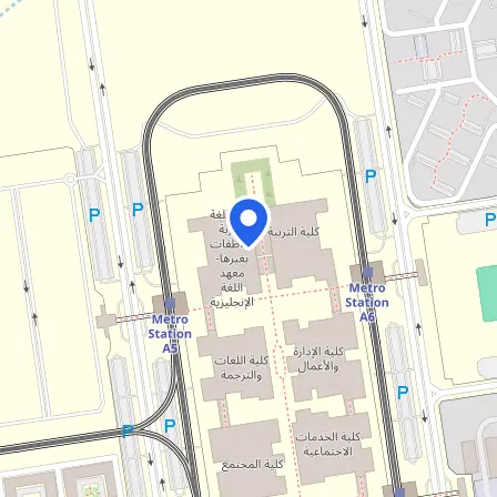 Map showing the location of IELTS EXAM Center British Council in Riyadh