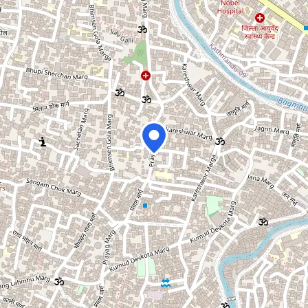 Map showing the location of Pearson Temporary Testing Centers-Kathmandu Nepal in Kathmandu