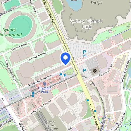 Map showing the location of Western Sydney University PTE and IELTS Test Centre in Sydney