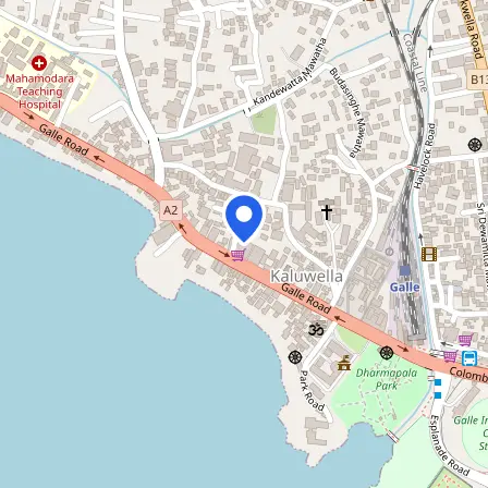 Map showing the location of Foreign Examination Bureau (Pvt) Ltd in Galle