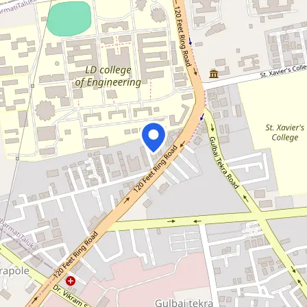 Map showing the location of IELTS Test Centre Ahmedabad in Ahmedabad