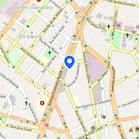 Map showing the location of C.T.C. - Centro de Treinamentos e Certificações in Campinas
