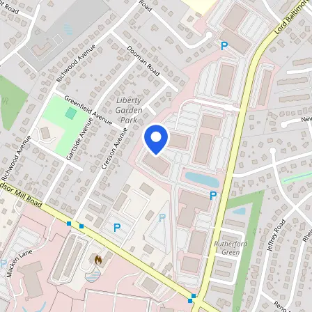 Map showing the location of Pearson Professional Center in Windsor Mill