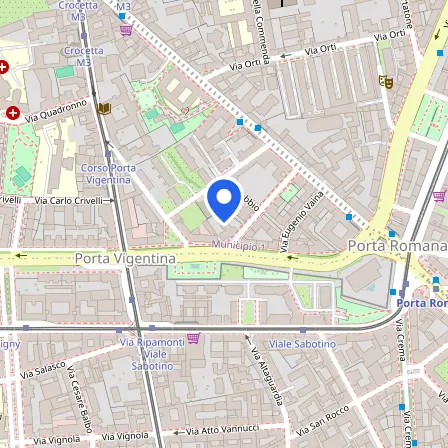 Map showing the location of Pearson Italia in Milan