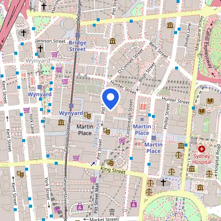 Map showing the location of MP Testing Services in Sydney