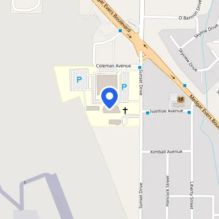 Map showing the location of Central Assessment Department - CAD in Jackson