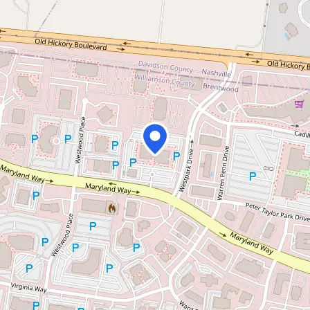 Map showing the location of Pearson Professional Center in Brentwood