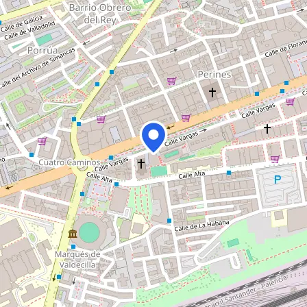 Map showing the location of EIDE Santander in Santander