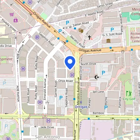 Map showing the location of IDP IELTS Test Center - Pasig in Pasig