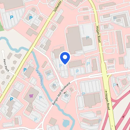 Map showing the location of Prometric Test Center in Bangor