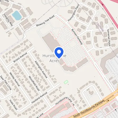 Map showing the location of Pearson Professional Center in Louisville