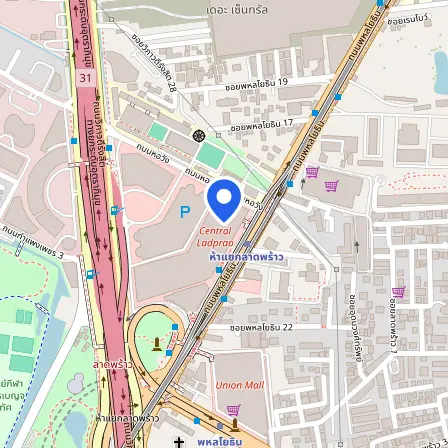 Map showing the location of Westminster IELTS Test Centre Ladprao in Bangkok