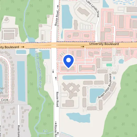 Map showing the location of Teach Enrich Testing Center in Union Park