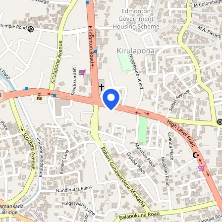Map showing the location of Prometric Test Center in Colombo