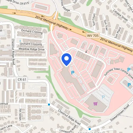 Map showing the location of Prometric Test Center in Morgantown