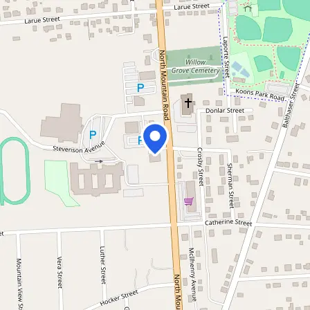 Map showing the location of Testing Center in Lower Paxton Township