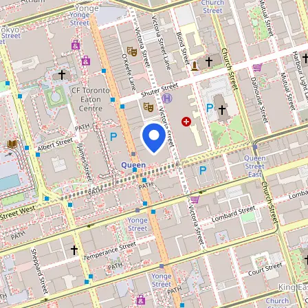 Map showing the location of British Council in Toronto