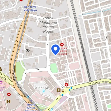 Map showing the location of IELTS Test Centre Bhopal in Bhopal