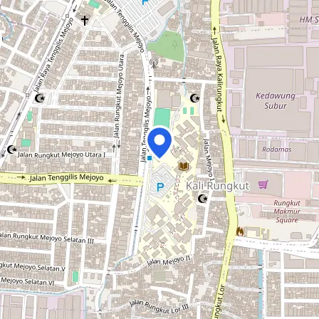 Map showing the location of ITP Test Center Surabaya - AMINEF in Surabaya