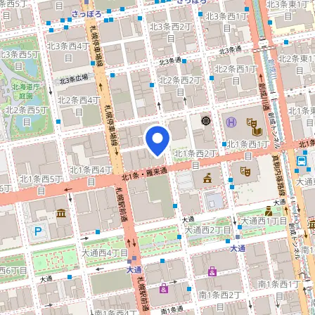 Map showing the location of Paltis Testing Center in Sapporo