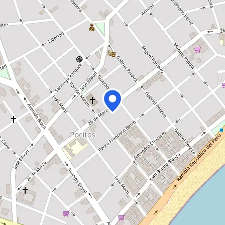 Map showing the location of International House Montevideo in Montevideo