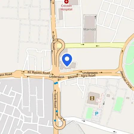Map showing the location of IELTS Test Centre Jaipur in Jaipur