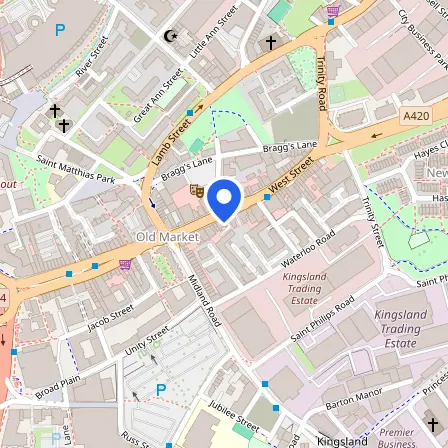 Map showing the location of Prometric Test Center in Bristol