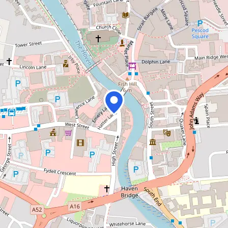 Map showing the location of Pearson Professional Centres-UK Boston in Boston