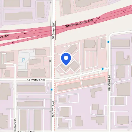 Map showing the location of CGH College IELTS Test Centre in Edmonton