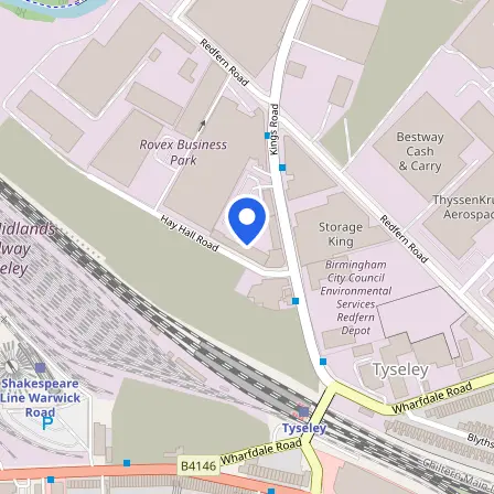 Map showing the location of VITSPRO - Birmingham Exam Centre in Birmingham
