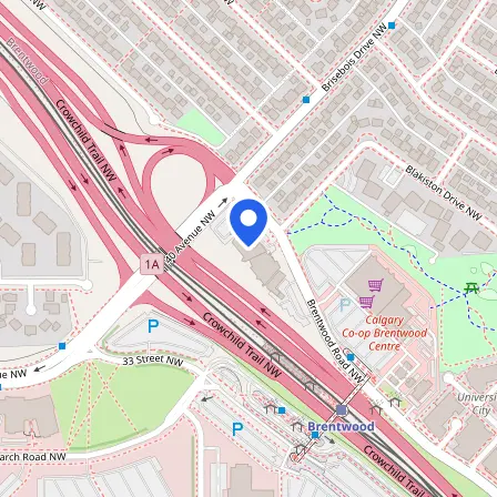 Map showing the location of IDP IELTS Canada - CanLanguage Test and Training Centre in Calgary