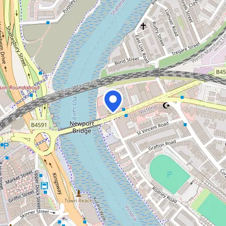 Map showing the location of Pearson Professional Centres-UK Newport in Newport