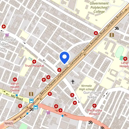 Map showing the location of IELTS Test Centre Vijayawada in Vijayawada